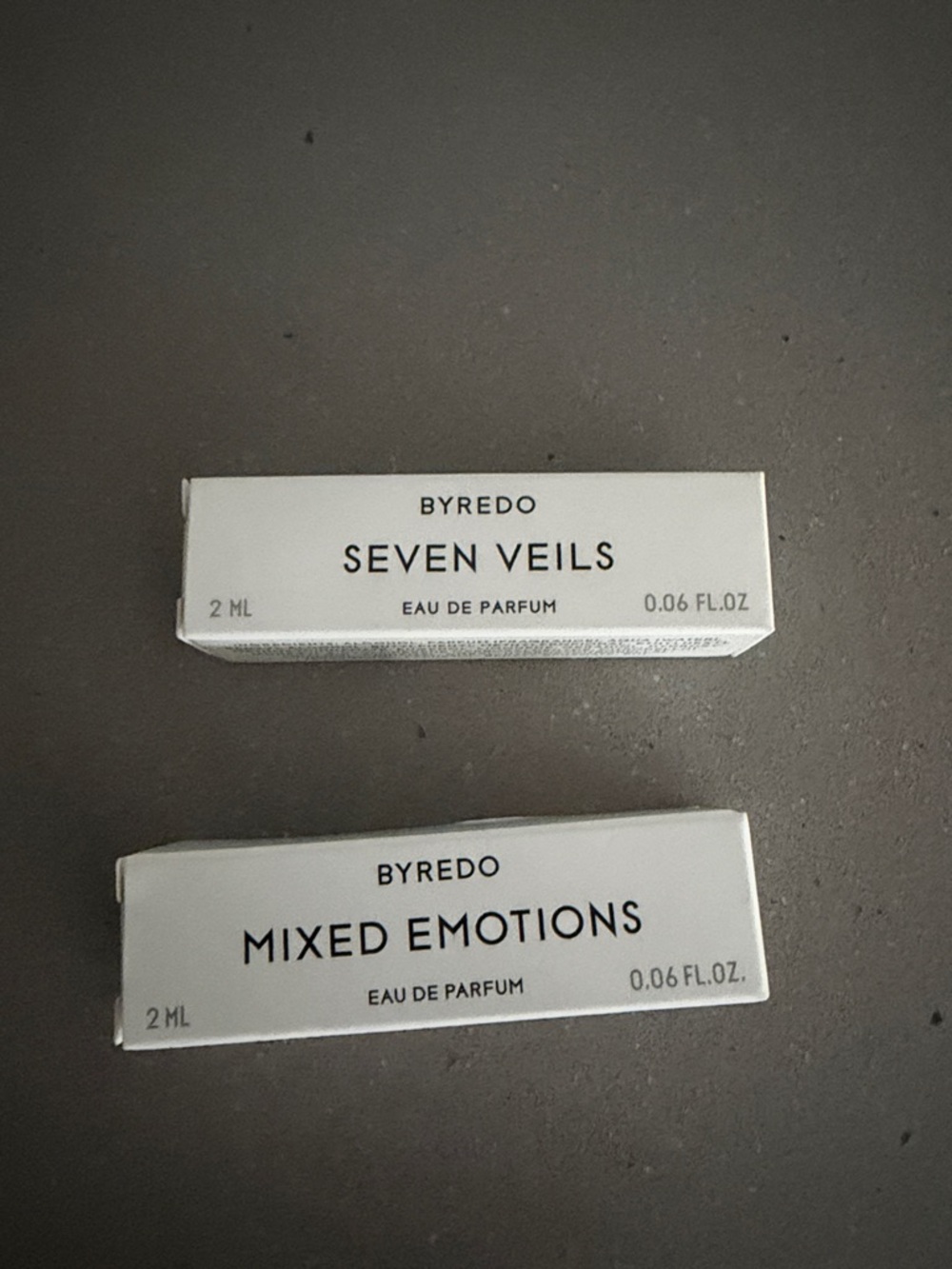 Byredo Sample Set in White — Seven Veils & Mixed Emotions